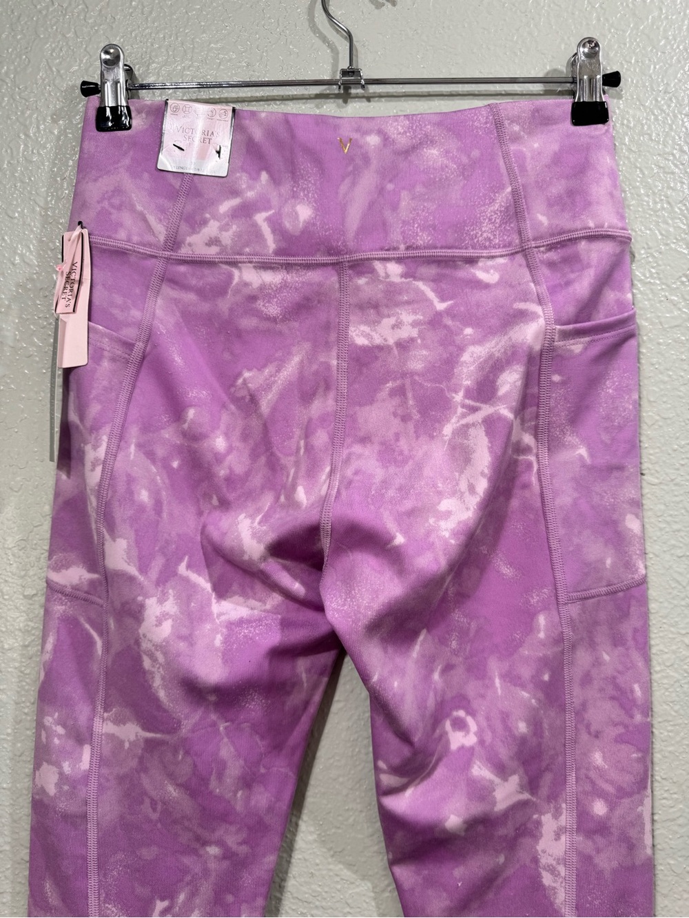 New Victoria's Secret Pink Marble Tie-Dye Leggings Size 10 - Picture 5 of 11